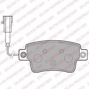 Купить запчасть DELPHI - LP2231 Колодки тормозные LP2231