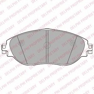 Купить запчасть DELPHI - LP2250 Колодки тормозные LP2250