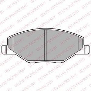 Купить запчасть DELPHI - LP2444 Колодки передние VW POLO SEDAN RUS LP2444