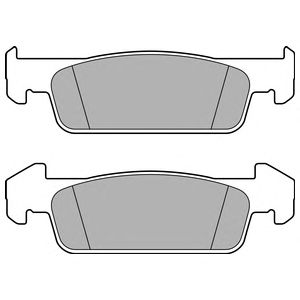 Купить запчасть DELPHI - LP2663 Колодки передние RENAULT LOGAN II, SANDERO II LP2663