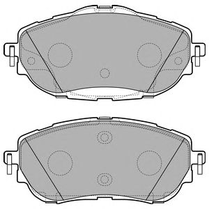 Купить запчасть DELPHI - LP2691 Колодки передние TOYOTA AURIS (E18) LP2691