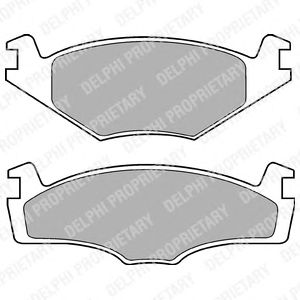 Купить запчасть DELPHI - LP421 Колодки передние VW GOLF II-III LP421