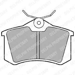 Купить запчасть DELPHI - LP565 Колодки задние SKODA OCTAVIA (1U, 1Z), VW PASSAT (3B) LP565