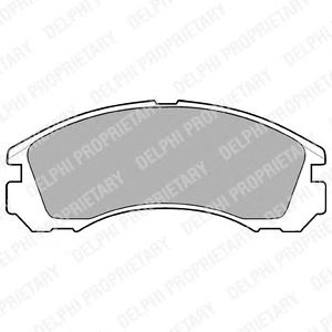 Купить запчасть DELPHI - LP871 Колодки передние MITSUBISHI AIRTREK, OUTLANDER II-III LP871