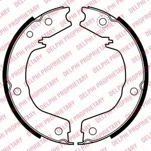 Купить запчасть DELPHI - LS2007 Колодки барабанные MITSUBISHI PAJERO IV LS2007