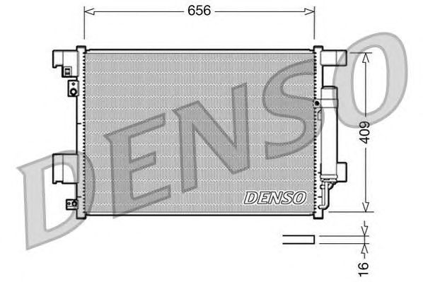 Купить запчасть Denso - DCN21001 Конденсор кондиционера MITSUBISHI ASX (10-) LANCER (07-) LANCER EVO (92-) OUTLANDER II (06-12) PEUGEOT 4007 (07-)