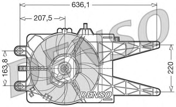 Купить запчасть DENSO - DER09014 Вентилятор охлаждения двигателя DER09014