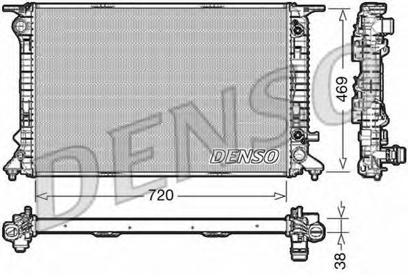 Купить запчасть DENSO - DRM02041 Радиатор DRM02041