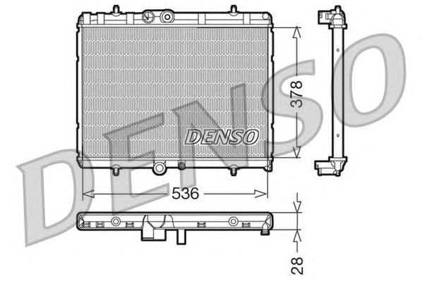 Купить запчасть DENSO - DRM07015 Радиатор охлаждения двигателя DRM07015