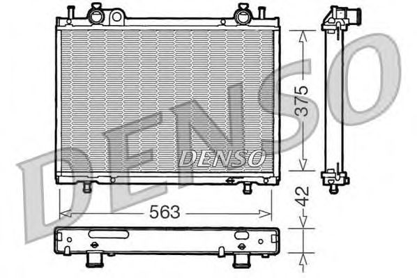 Купить запчасть DENSO - DRM09021 Радиатор охлаждения двигателя DRM09021