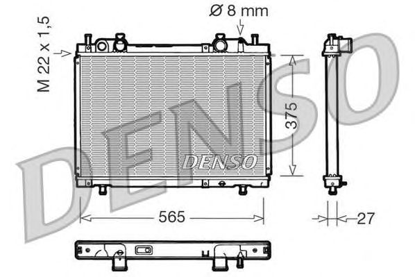 Купить запчасть DENSO - DRM09026 Радиатор охлаждения двигателя DRM09026