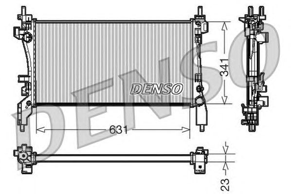 Купить запчасть DENSO - DRM09172 Радиатор охлаждения двигателя DRM09172