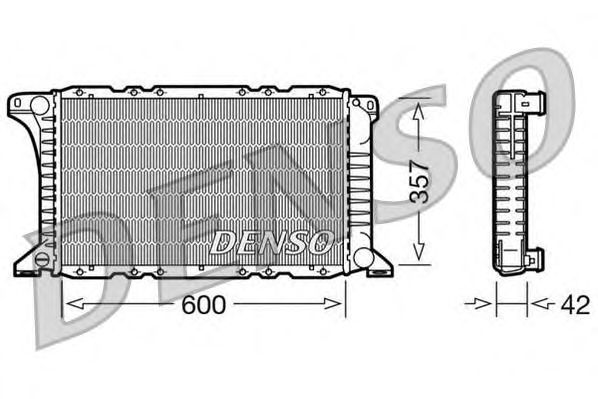 Купить запчасть DENSO - DRM10090 Радиатор охлаждения двигателя DRM10090