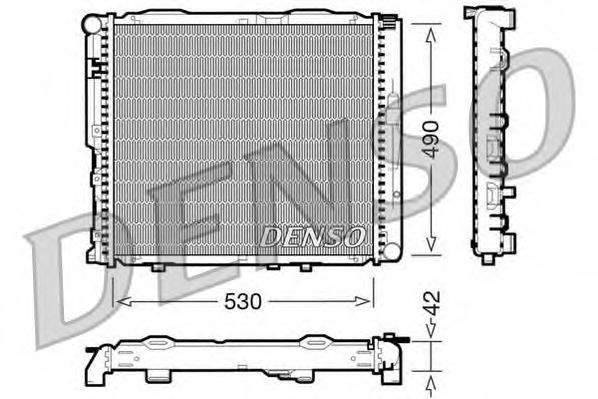 Купить запчасть DENSO - DRM17034 Радиатор охлаждения двигателя DRM17034