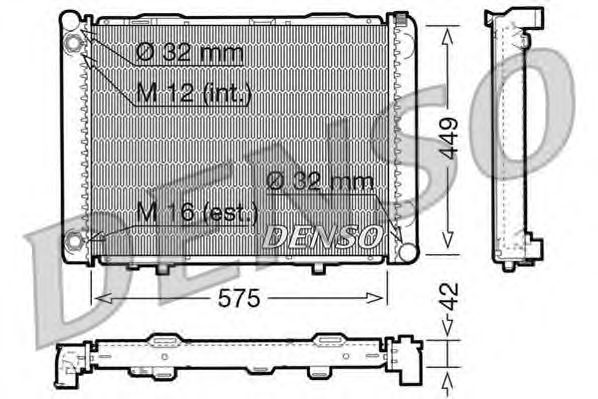 Купить запчасть DENSO - DRM17069 Радиатор охлаждения двигателя DRM17069