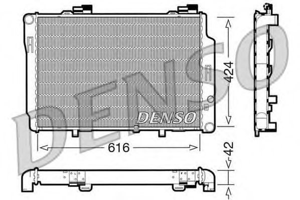 Купить запчасть DENSO - DRM17072 Радиатор охлаждения двигателя DRM17072