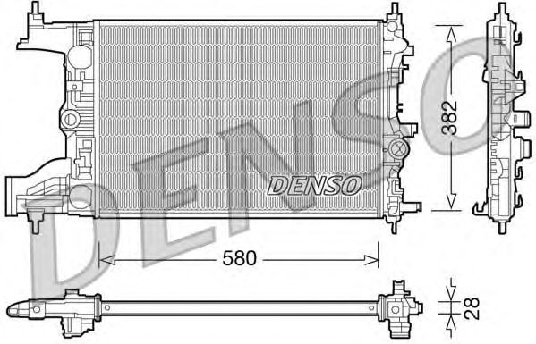 Купить запчасть DENSO - DRM20096 Радиатор охлаждения двигателя DRM20096