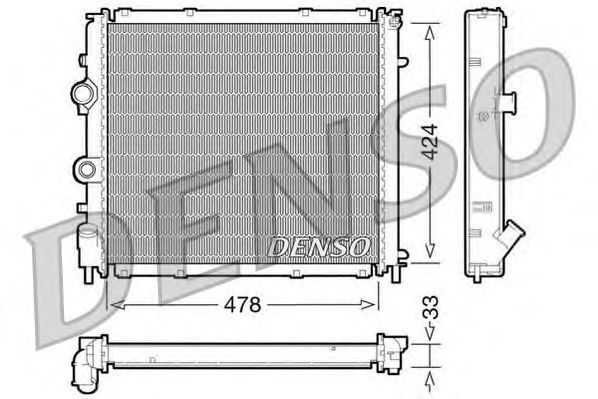 Купить запчасть DENSO - DRM23030 Радиатор охлаждения двигателя DRM23030