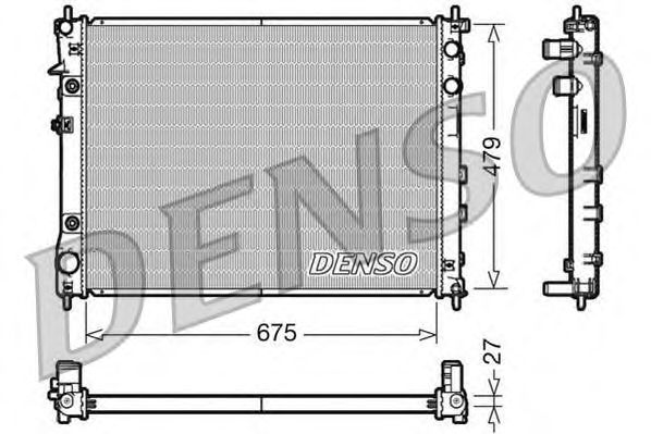 Купить запчасть DENSO - DRM36012 Радиатор охлаждения двигателя DRM36012