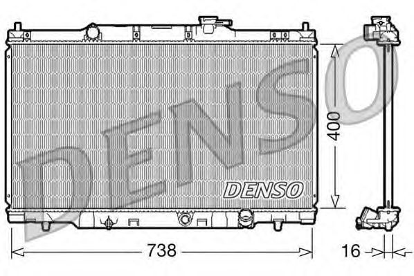 Купить запчасть DENSO - DRM40011 Радиатор охлаждения двигателя DRM40011