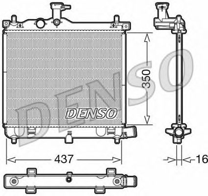 Купить запчасть DENSO - DRM41009 Радиатор (HYUNDAI i10) DRM41009