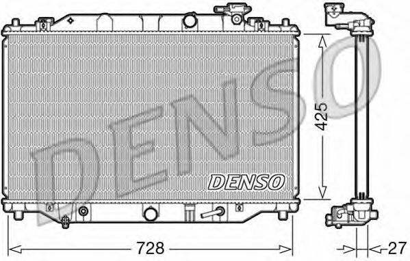 Купить запчасть DENSO - DRM44041 Радиатор (MAZDA CX-5) DRM44041