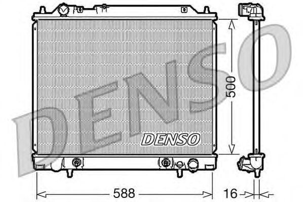Купить запчасть DENSO - DRM45013 Радиатор охлаждения двигателя DRM45013