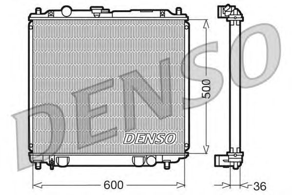 Купить запчасть DENSO - DRM45014 Радиатор охлаждения двигателя DRM45014