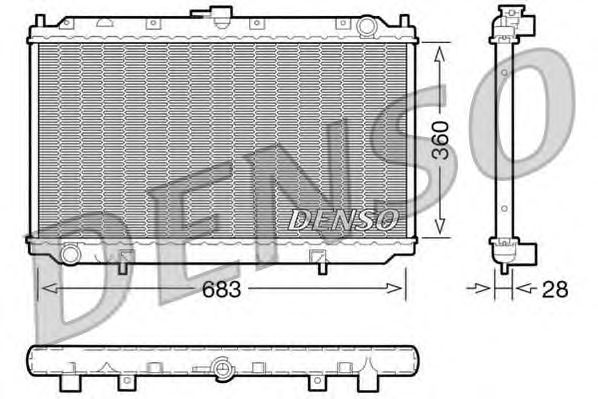 Купить запчасть DENSO - DRM46010 Радиатор охлаждения двигателя DRM46010