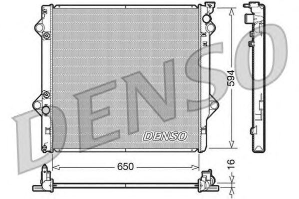 Купить запчасть Denso - DRM50036 Радиатор системы охлаждения PRADO 2002- RZJ12#, VZJ12#, TRJ12#, SURF 21#