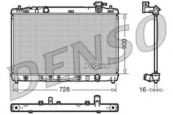 Купить запчасть Denso - DRM50041 Радиатор системы охлаждения TOYOTA CAMRY 2.4 2006 - 2011/ TOYOTA VENZA 2.7 2008 -