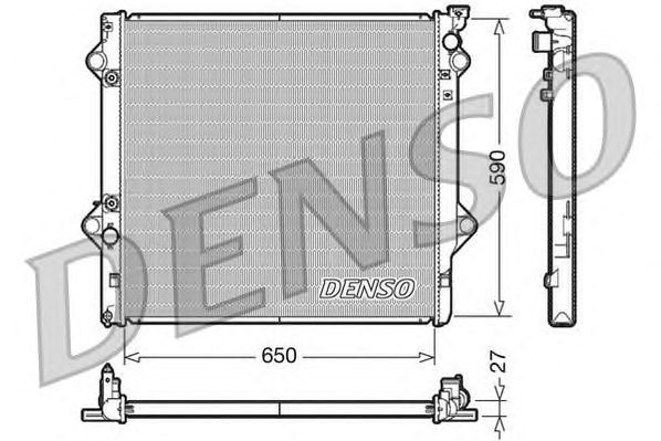 Купить запчасть Denso - DRM50047 Радиатор системы охлаждения TOYOTA LAND CRUISER / PRADO (J120) (02-10)