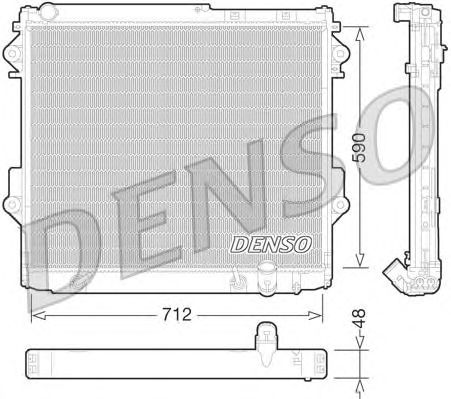 Купить запчасть DENSO - DRM50075 Радиатор охлаждения двигателя DRM50075