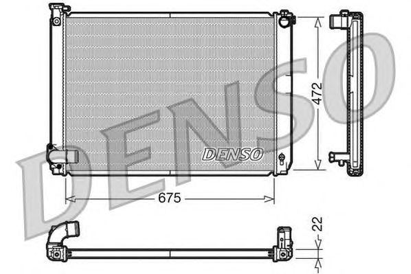 Купить запчасть Denso - DRM51005 Радиатор системы охлаждения LEXUS RX (03-08) 3.3L