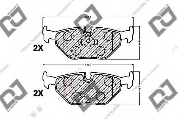 Купить запчасть DJ PARTS - BP1187 
