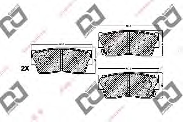 Купить запчасть DJ PARTS - BP1293 
