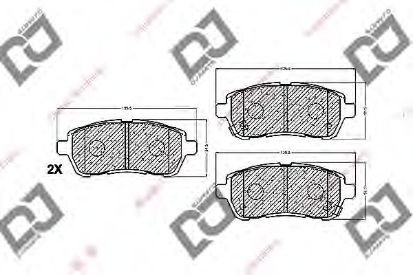 Купить запчасть DJ PARTS - BP1437 
