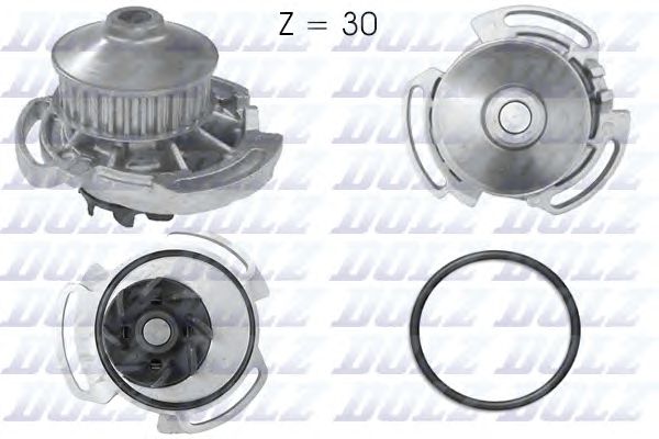 Купить запчасть Dolz - A164 Насос водяного охлаждения VW GOLF II 1.0/1.3I <-92/VW GOLF III/VENTO 1.4/1.6I 91->