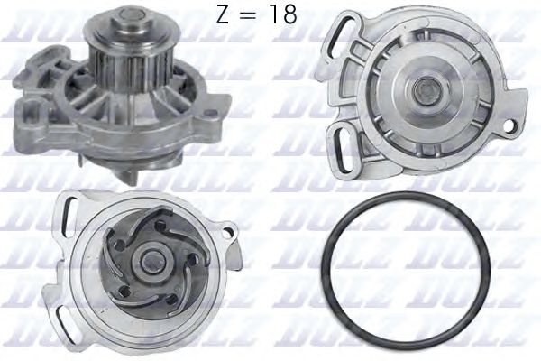 Купить запчасть Dolz - A176 Насос водяного охлаждения VW T4 2.4D/2.5I 90->