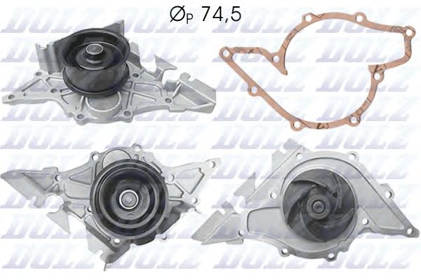 Купить запчасть Dolz - A195 Насос водяного охлаждения AUDI A4/A6 AVANT/QUATTRO 2.7T/2.8 V6 98->