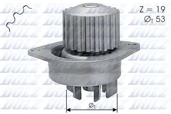 Купить запчасть Dolz - C113 Насос водяного охлаждения PEUGEOT 106/206/306 1.6 16V, CITROEN SAXO/XSARA 1.6 16V 96->