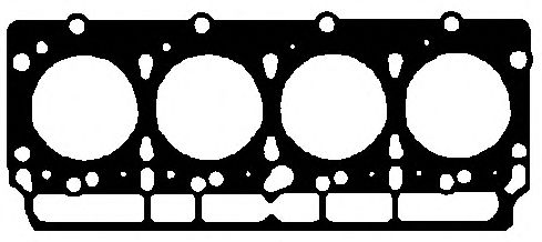 Купить запчасть Elring - 646440 Прокладка ГБЦ металлическая FORD TRANSIT 2,5D 84- .95 MM
