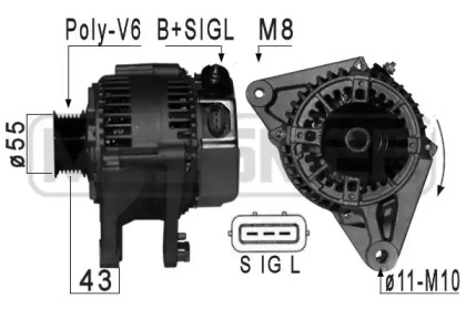 Купить запчасть ERA - 209003 Генератор TOYOTA COROLLA E12 1.6/1.8 209003