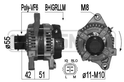Купить запчасть ERA - 209360 Генератор TOYOTA AVENSIS/RAV IV 06- 100A 209360