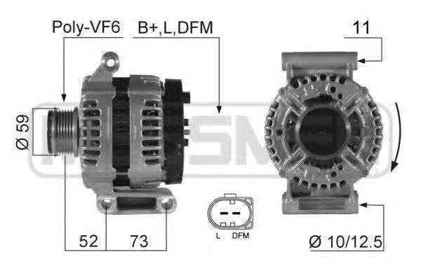 Купить запчасть ERA - 210421 Генератор FORD TRANSIT/PEUGEOT BOXER 06- 210421