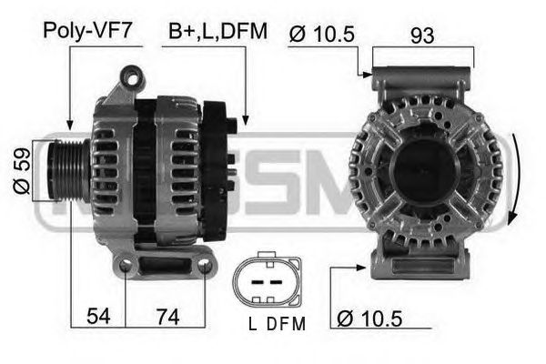 Купить запчасть ERA - 210422 Генератор FORD TRANSIT 2.4TDCi 06- 210422