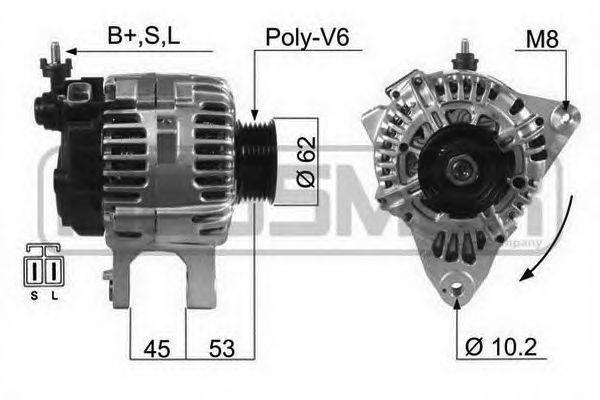 Купить запчасть ERA - 210479 Генератор HYUNDAI SANTA FE 2.7 01-06 210479