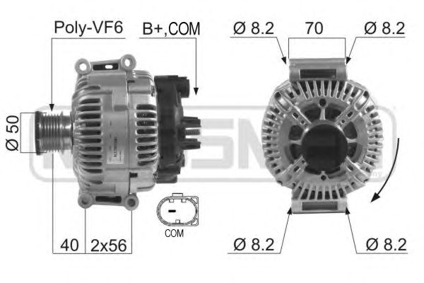 Купить запчасть ERA - 210614 Генератор MERCEDES SPRINTER 06-09 210614
