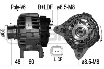 Купить запчасть ERA - 210856 Генератор RENAULT DUSTER/LOGAN 1.6 10->