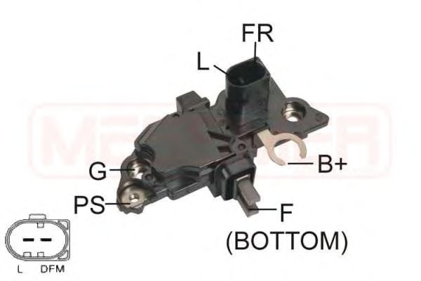 Купить запчасть ERA - 215231 Регулятор напряжения генератора AUDI/VW 1.9TDI